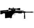 Gepard GepÃÂ¡rd anti materiel rifle, GM6 Lynx Caliber 50 BMG Cal 12 Ãâ 99 NATO Bulpup Semi Auto ARMY Special forces Sniper Rifle Royalty Free Stock Photo